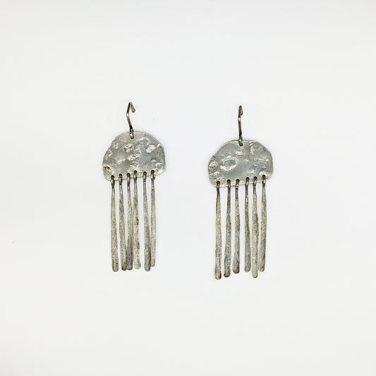 Silver Raincloud Dangles