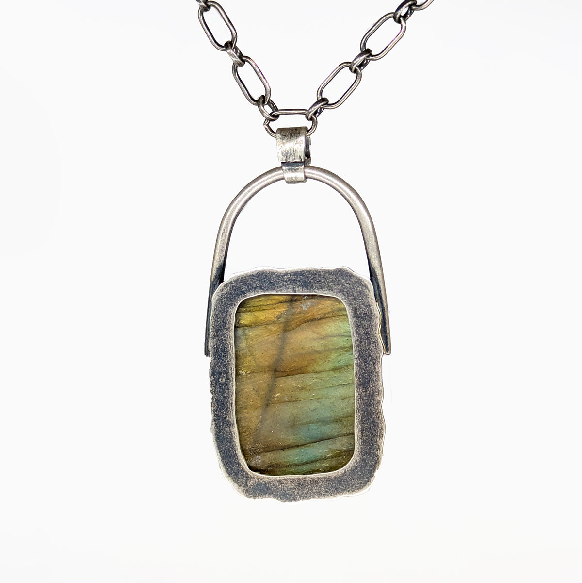 Labradorite Square Pendant