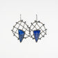 Triangle Lapis Earrings