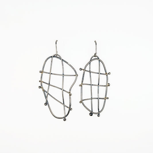 Silver Woven Earrings ll